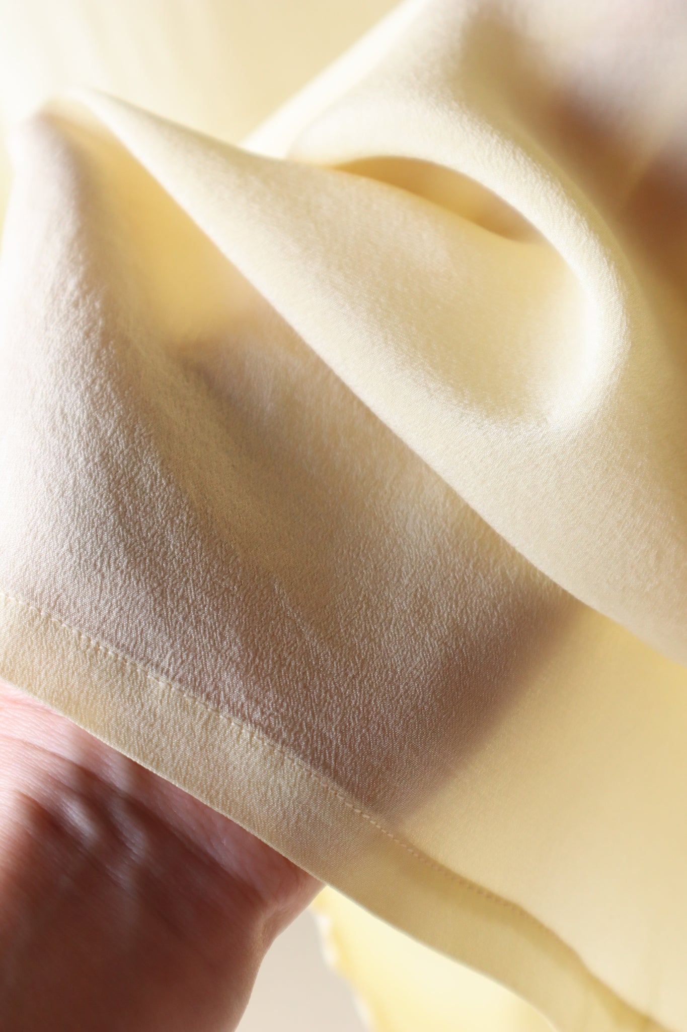 1920s Yellow Silk Slip Dress