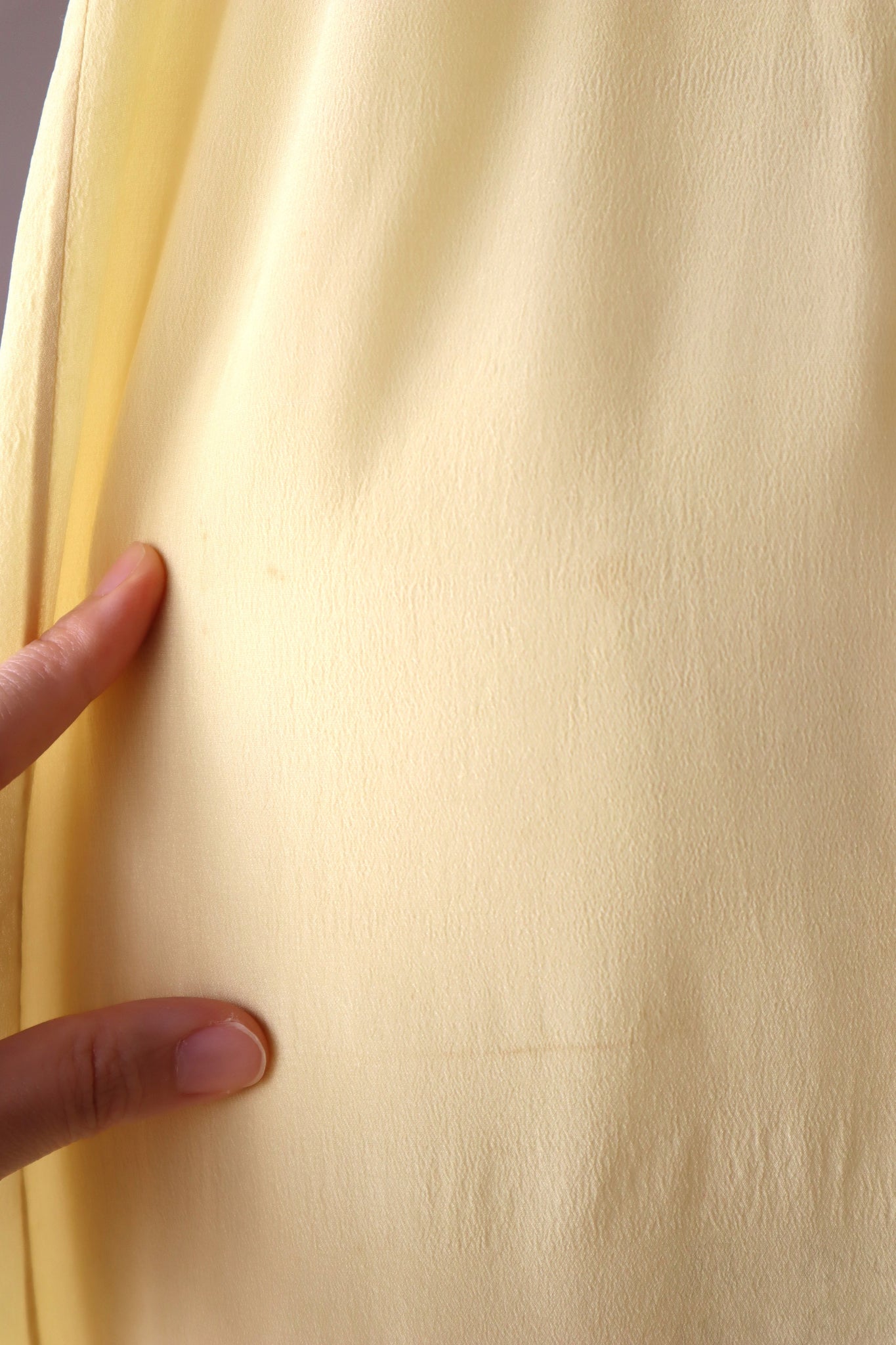 1920s Yellow Silk Slip Dress
