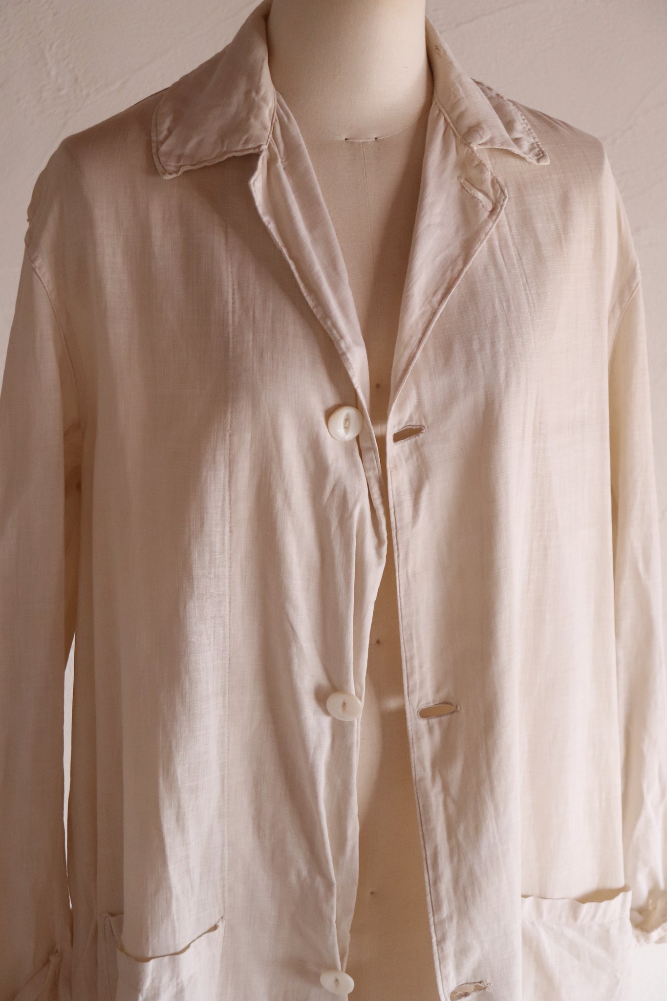 1910s~1920s Linen Duster Coat