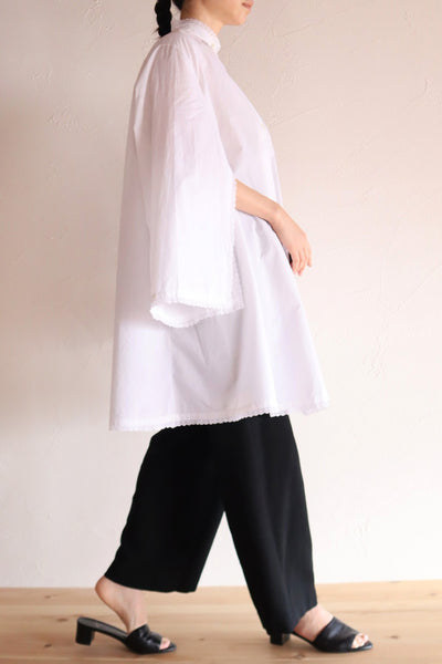 1900s-1910s Edwardian Cotton Lawn Dressing Gown