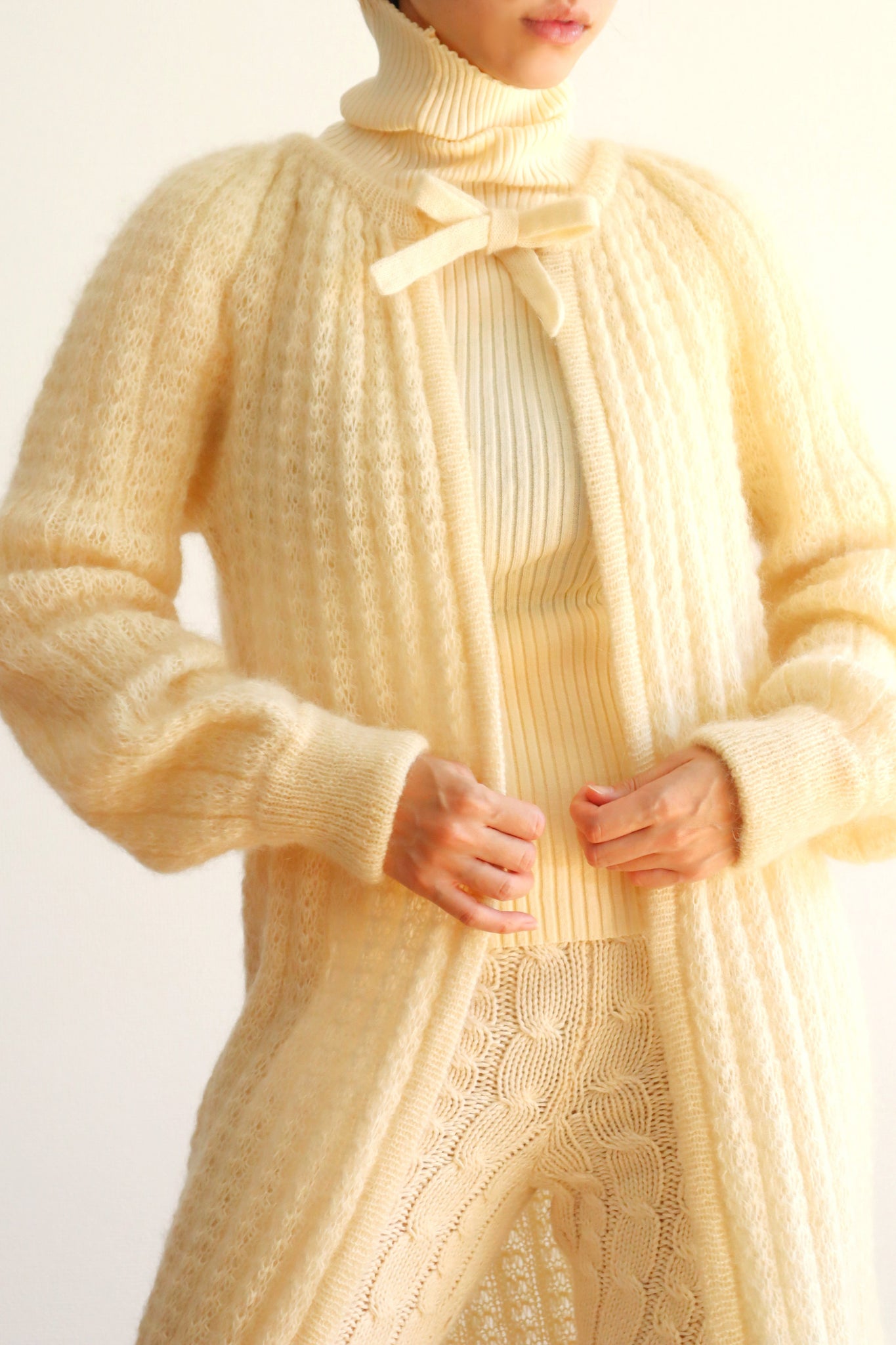 70s Mohair Knit Coat