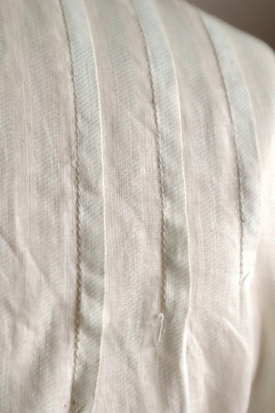1910s Cotton Striped Lace Blouse