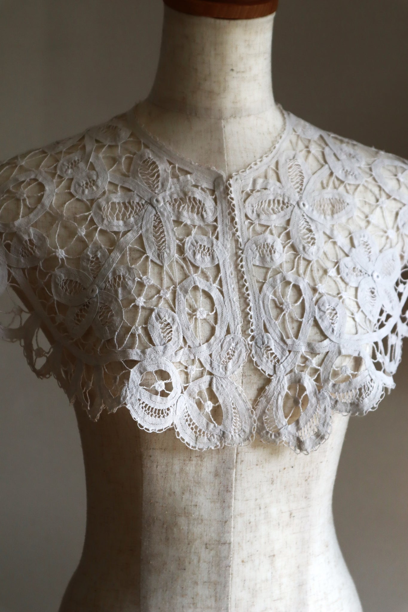 1900s–1910s Edwardian Tape Lace Collar