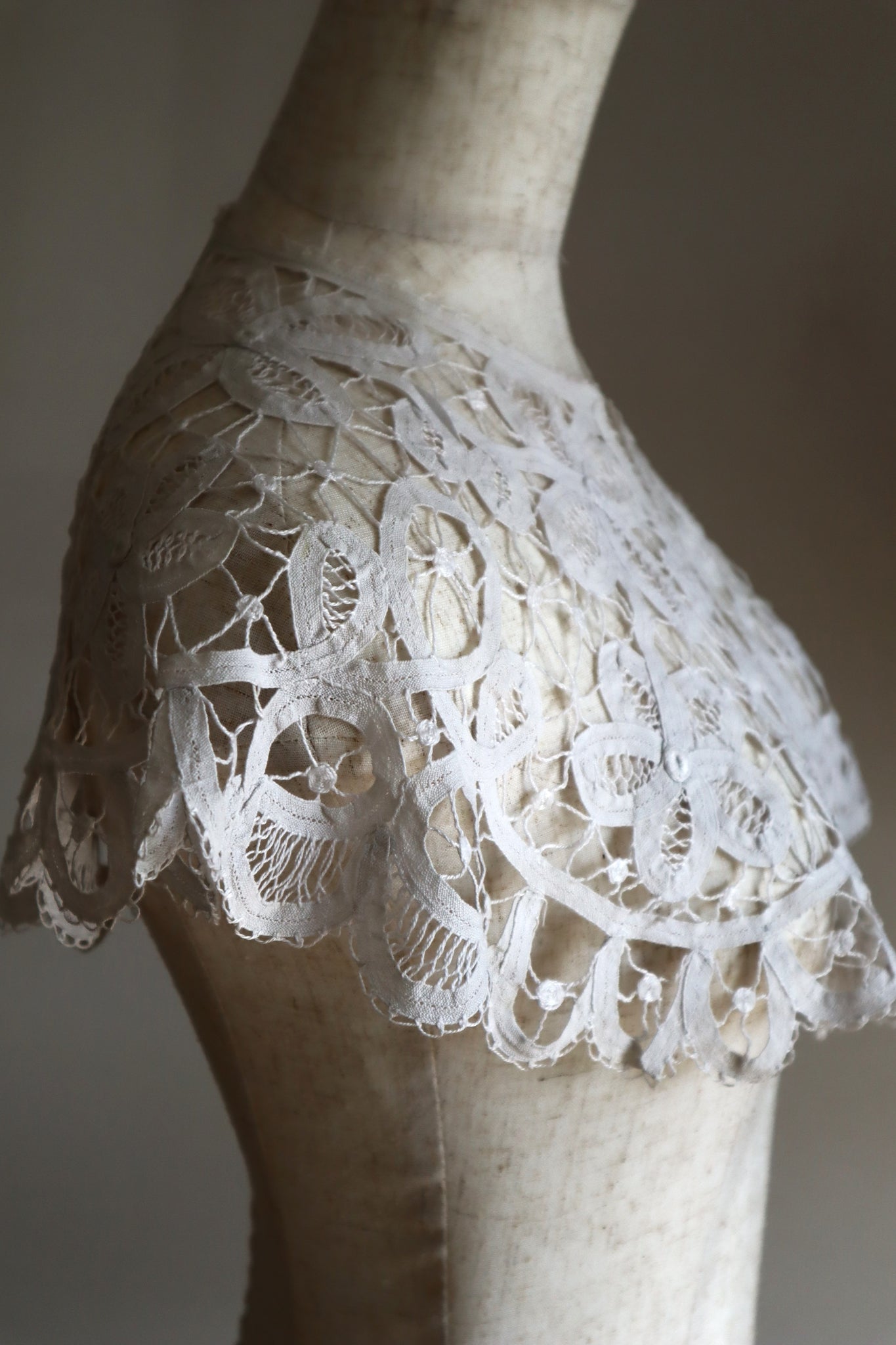 1900s–1910s Edwardian Tape Lace Collar