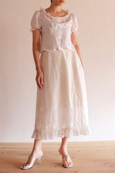 1910s Silk Petticoat Skirt B