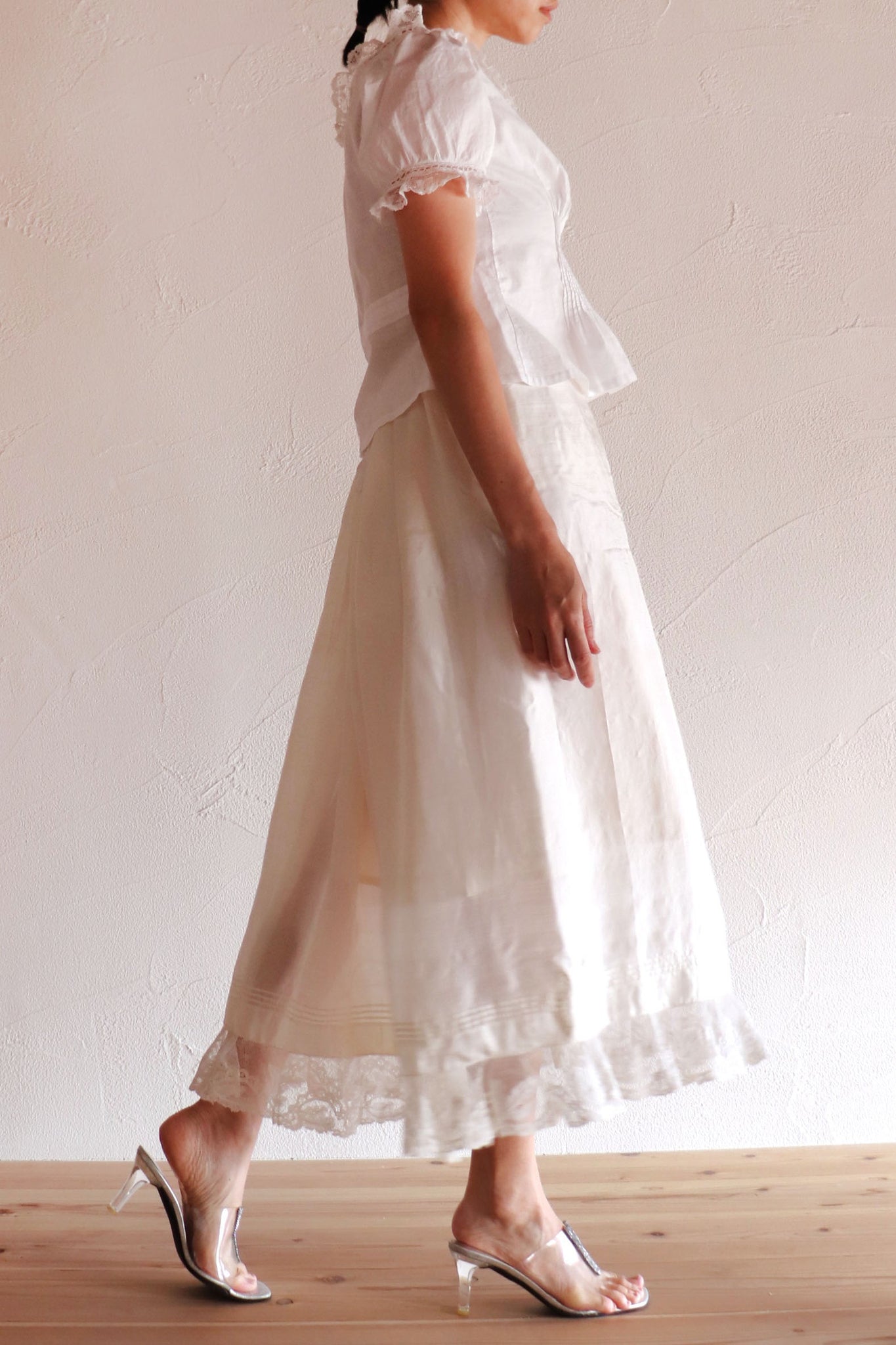 1910s Silk Petticoat Skirt B