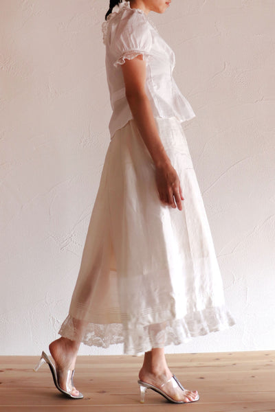 1910s Silk Petticoat Skirt B