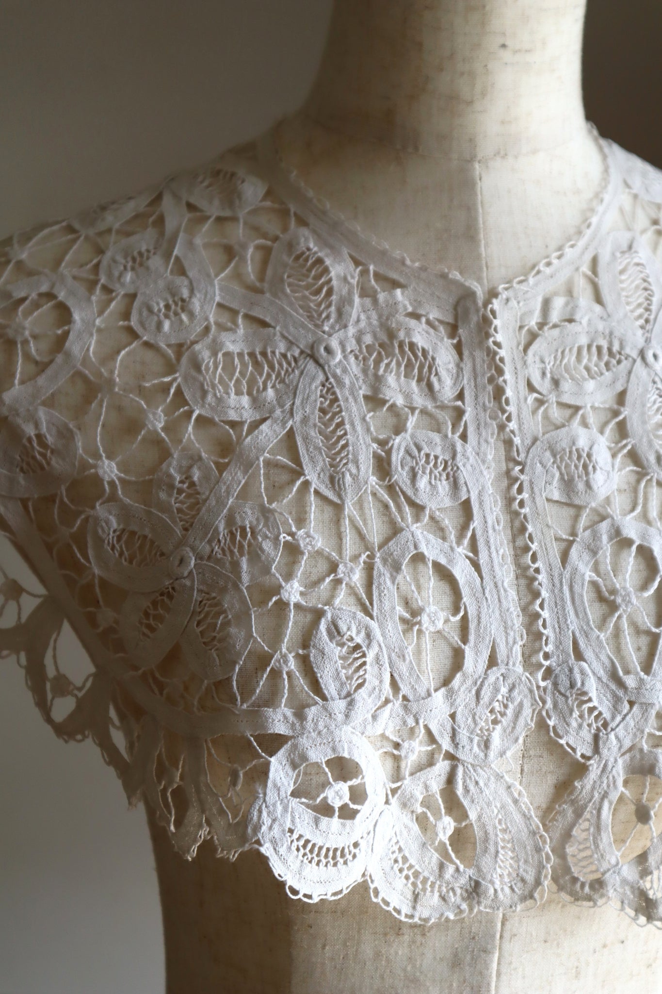 1900s–1910s Edwardian Tape Lace Collar