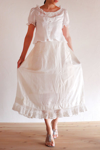 1910s Silk Petticoat Skirt B