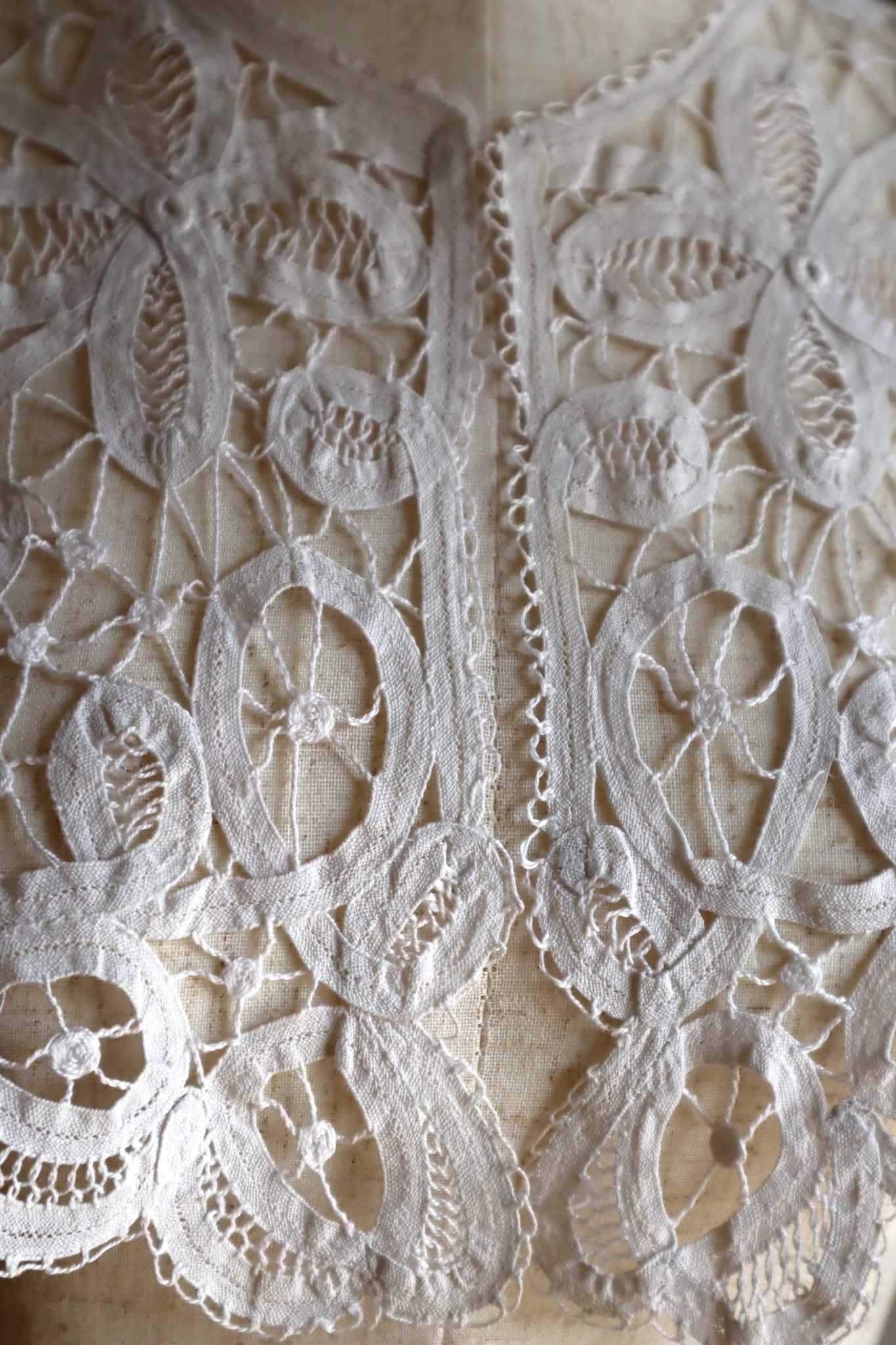 1900s–1910s Edwardian Tape Lace Collar