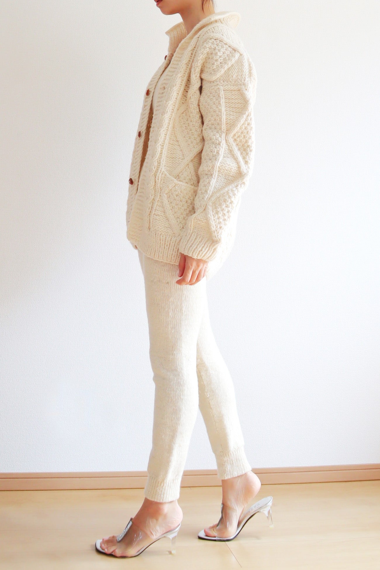 70s Ecuadorian Hand Knit Aran Cardigan – makky