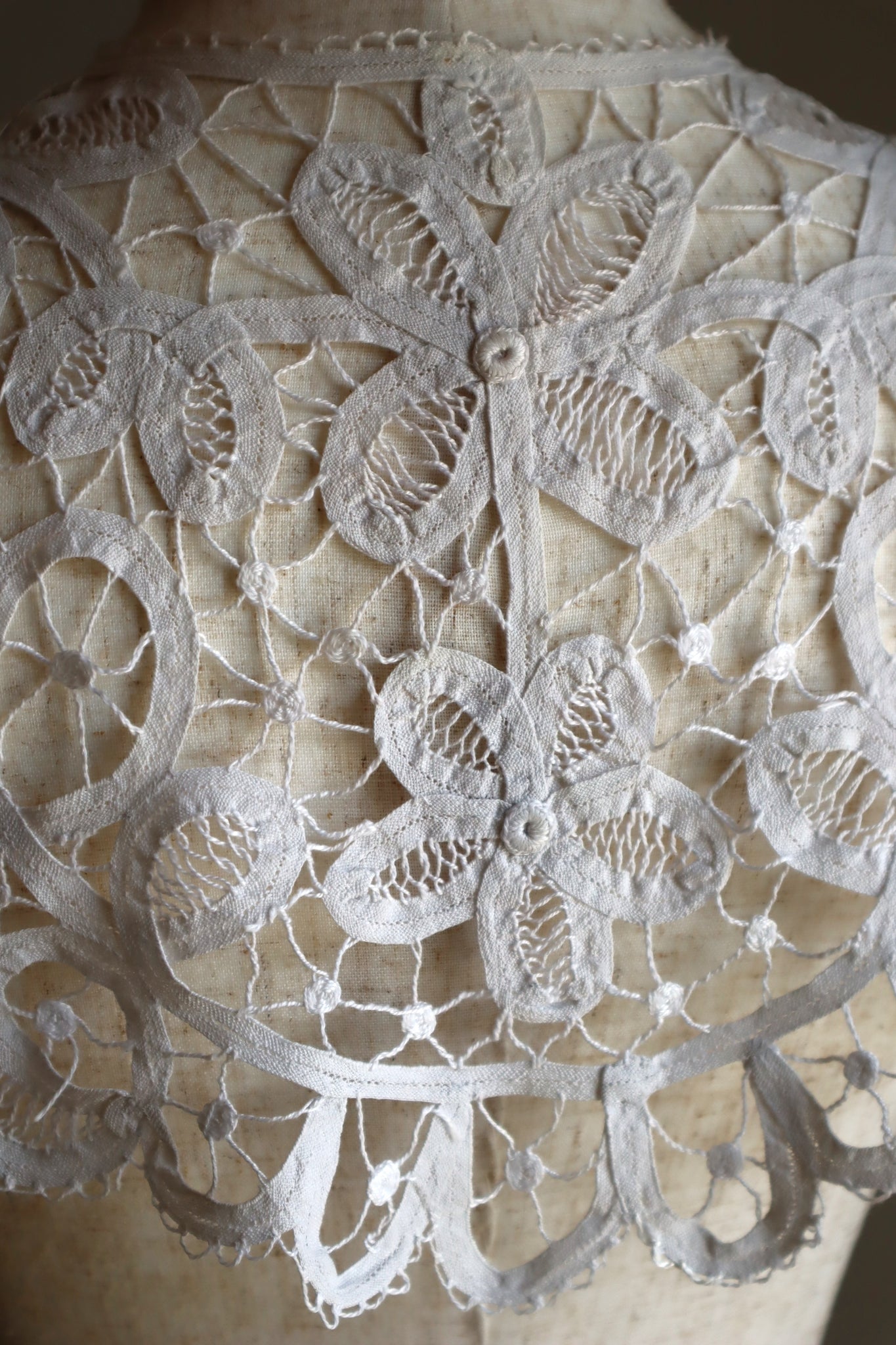 1900s–1910s Edwardian Tape Lace Collar