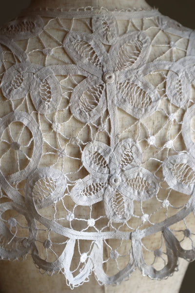 1900s–1910s Edwardian Tape Lace Collar