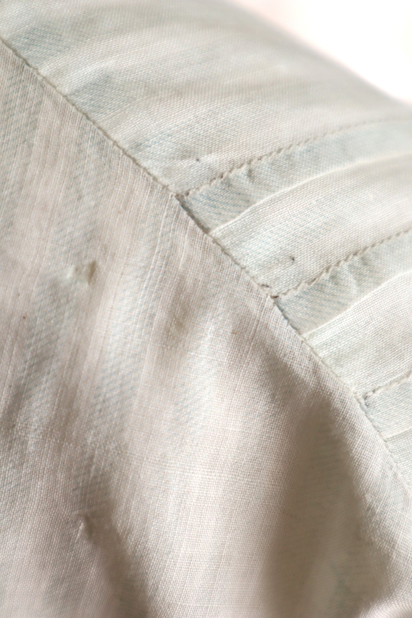 1910s Cotton Striped Lace Blouse
