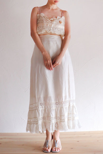 1910s Silk Petticoat Skirt A