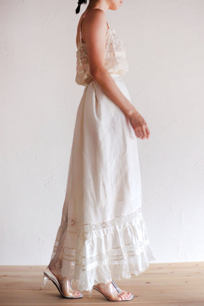 1910s Silk Petticoat Skirt A