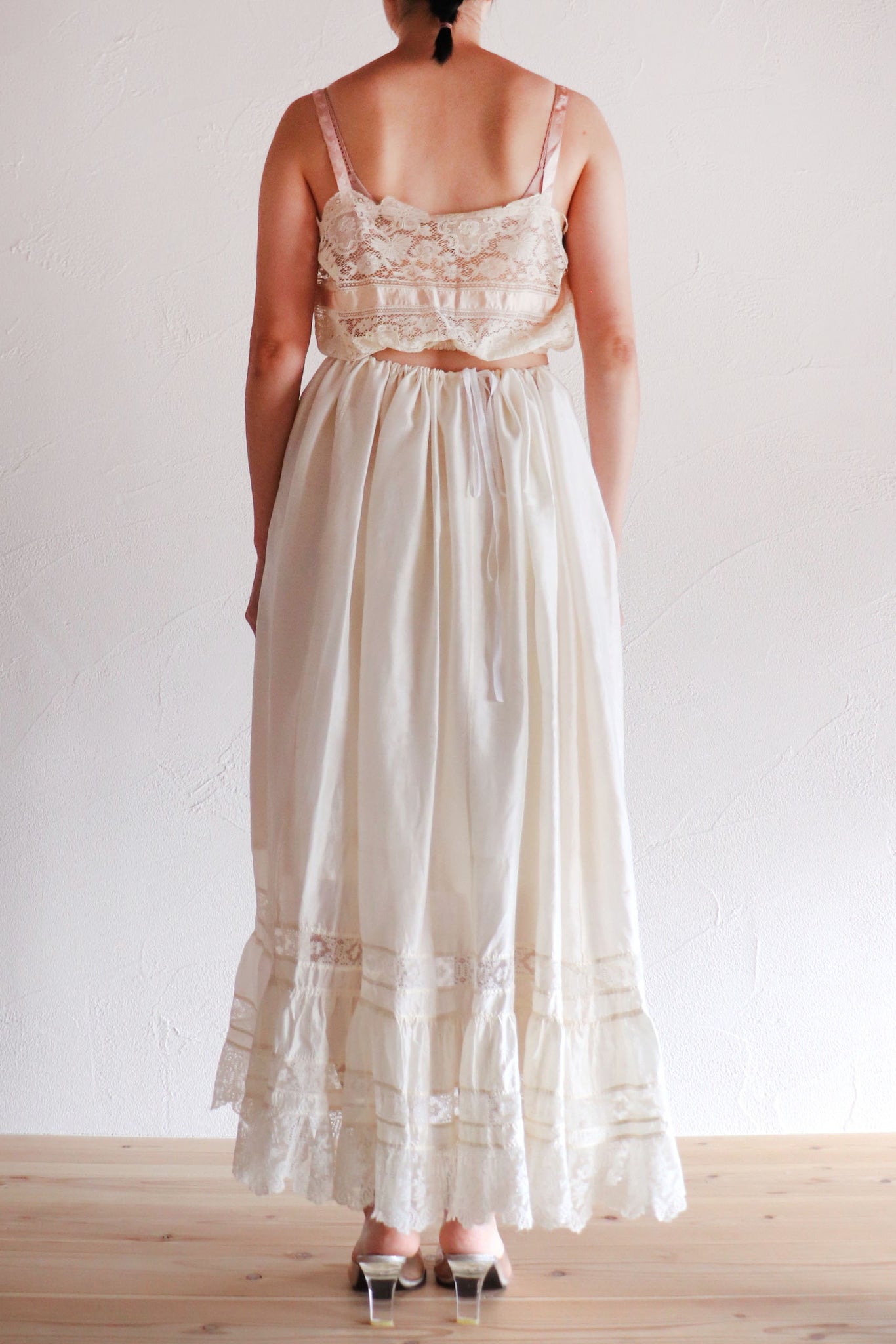 1910s Silk Petticoat Skirt A