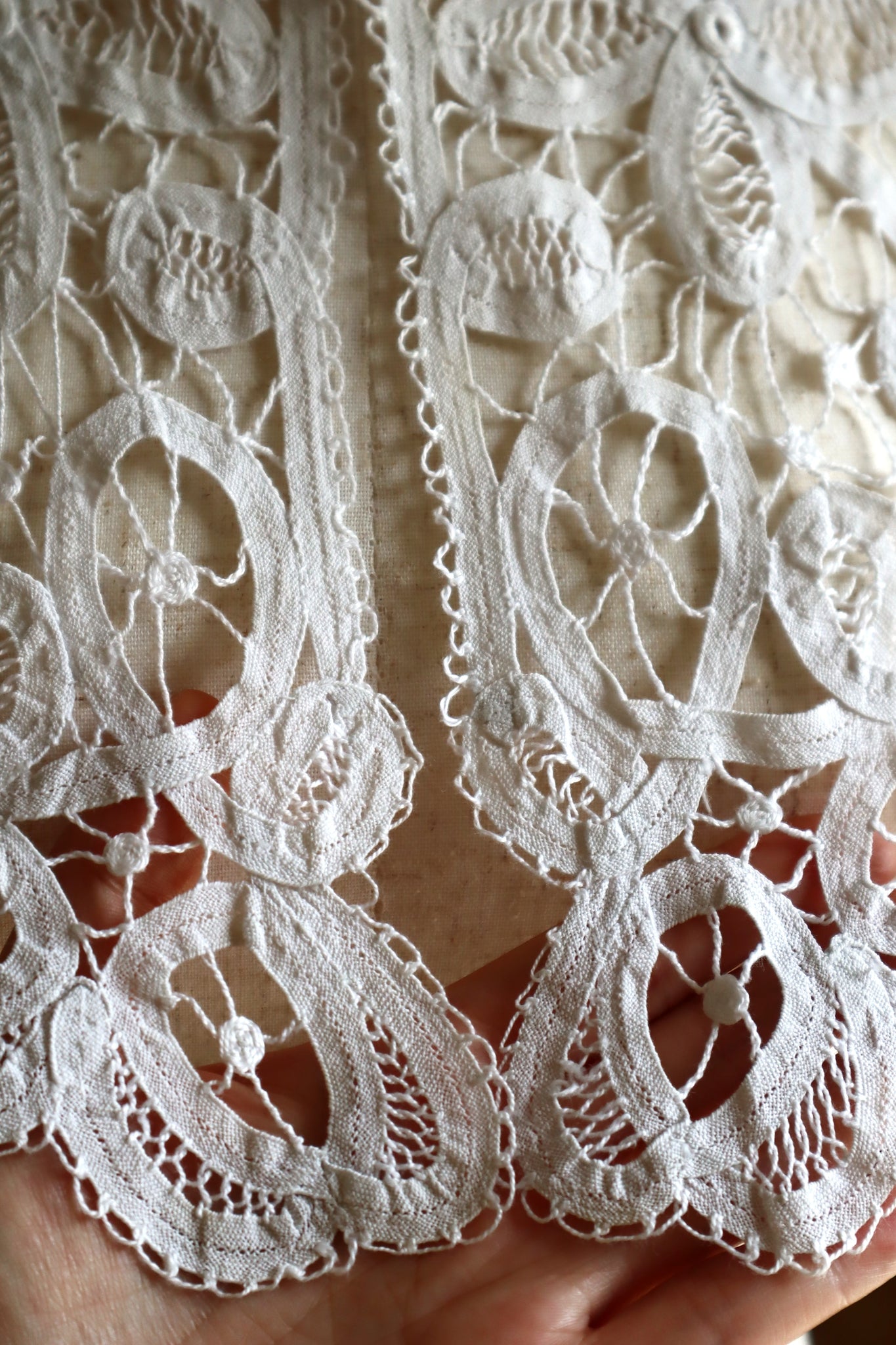 1900s–1910s Edwardian Tape Lace Collar