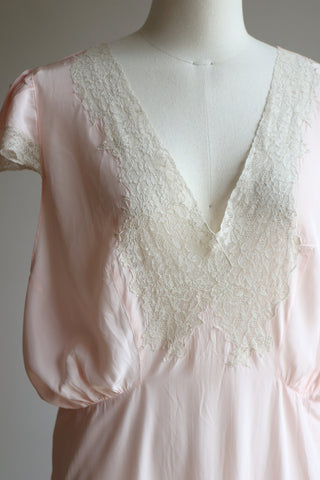 1950s Baby Pink Rayon Dress