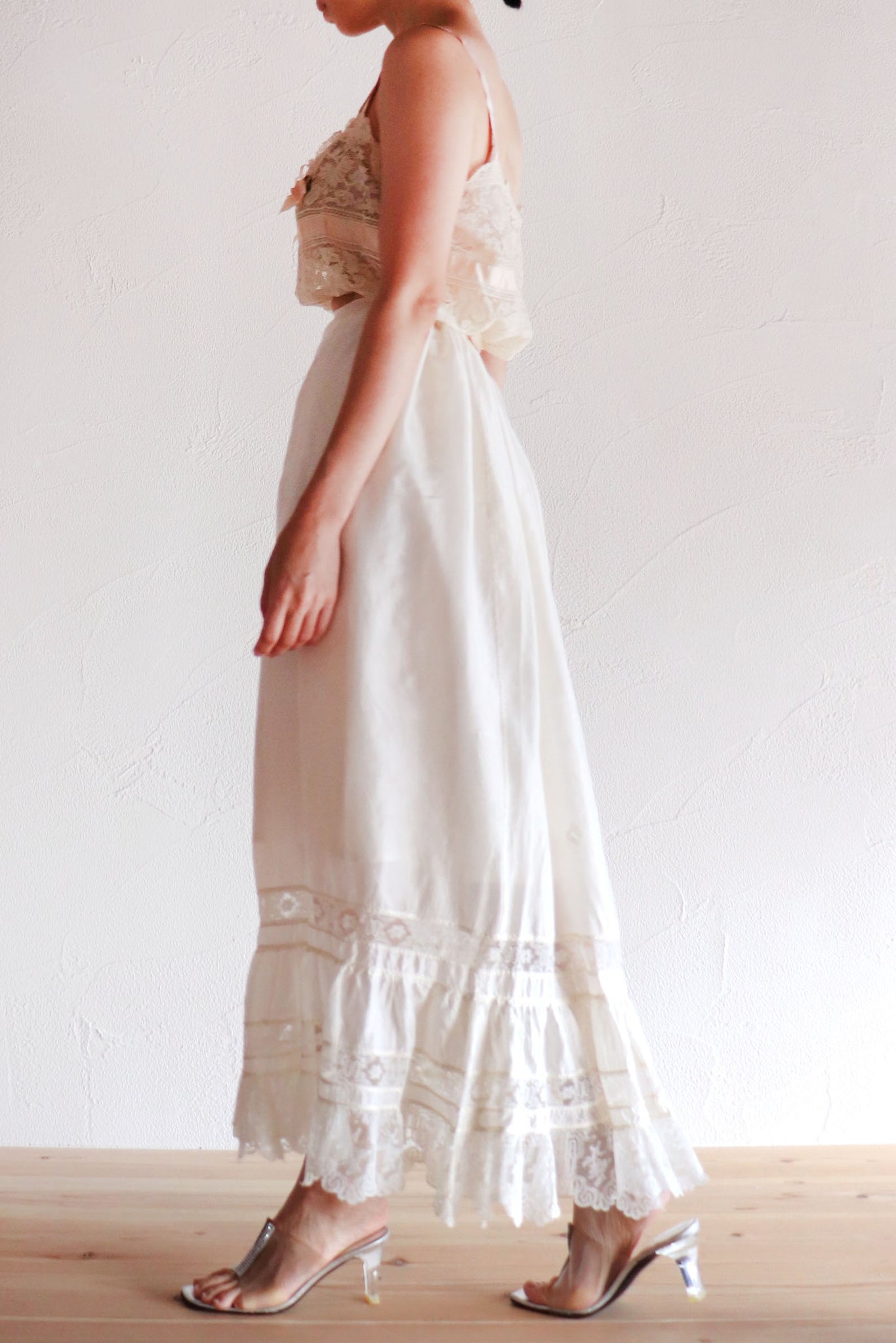 1910s Silk Petticoat Skirt A