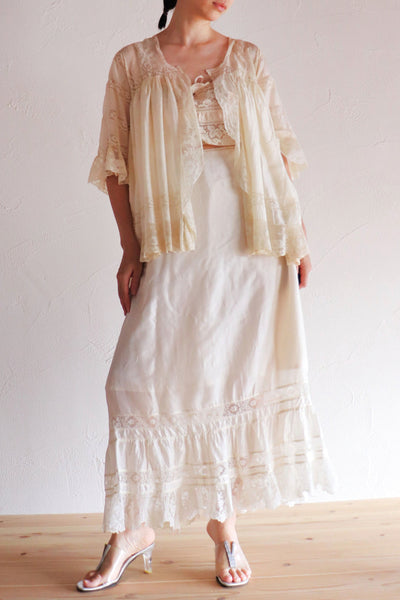 1900s Silk Bed Jacket