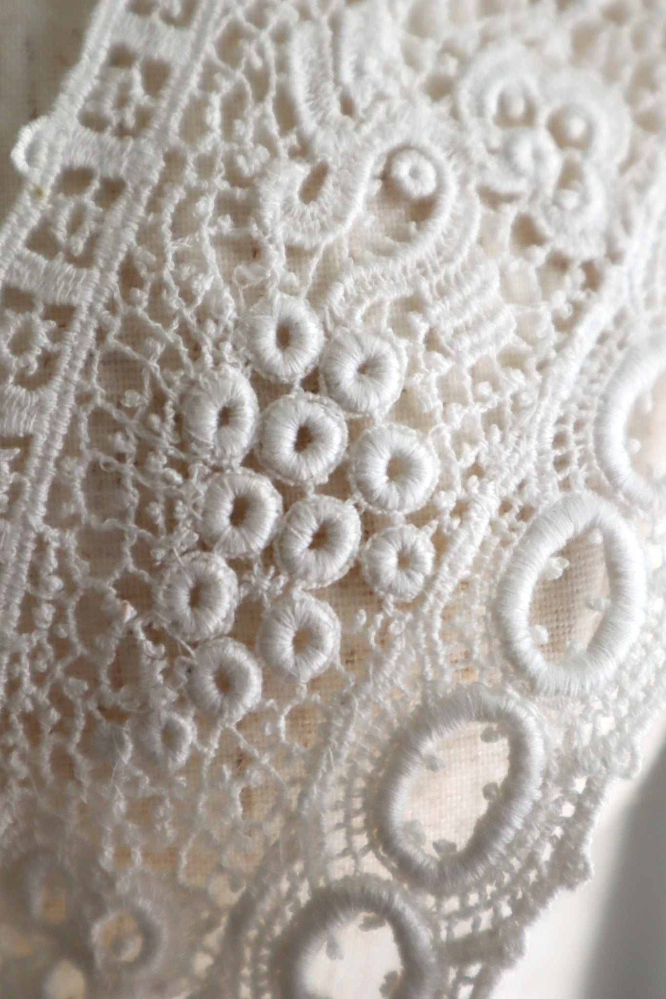 1900s Corded Schiffli Lace Sailor Collar