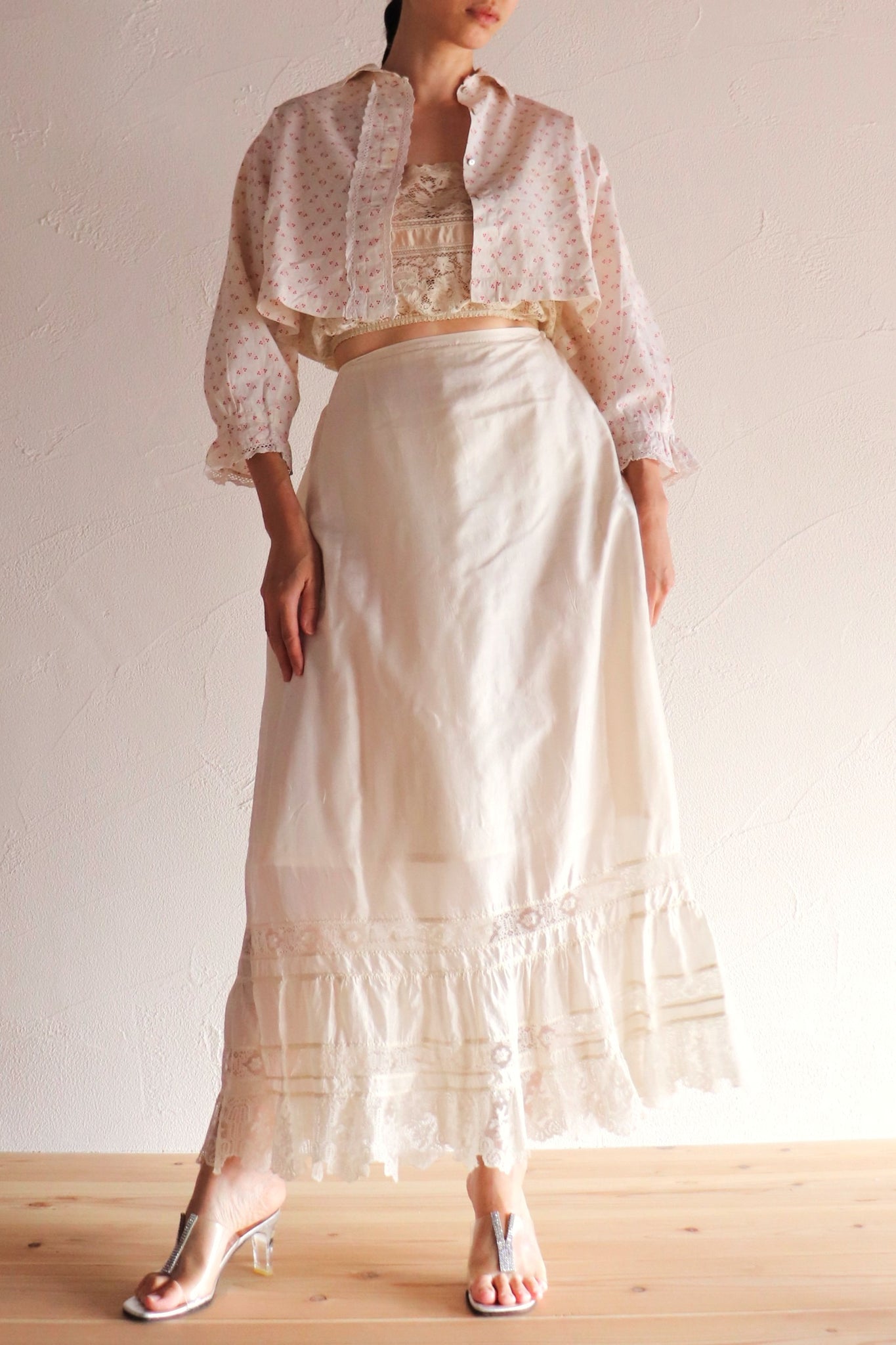 19th Floral Calico Blouse