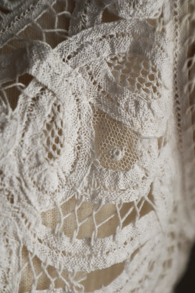 1900s French Batten Lace Corset Cover