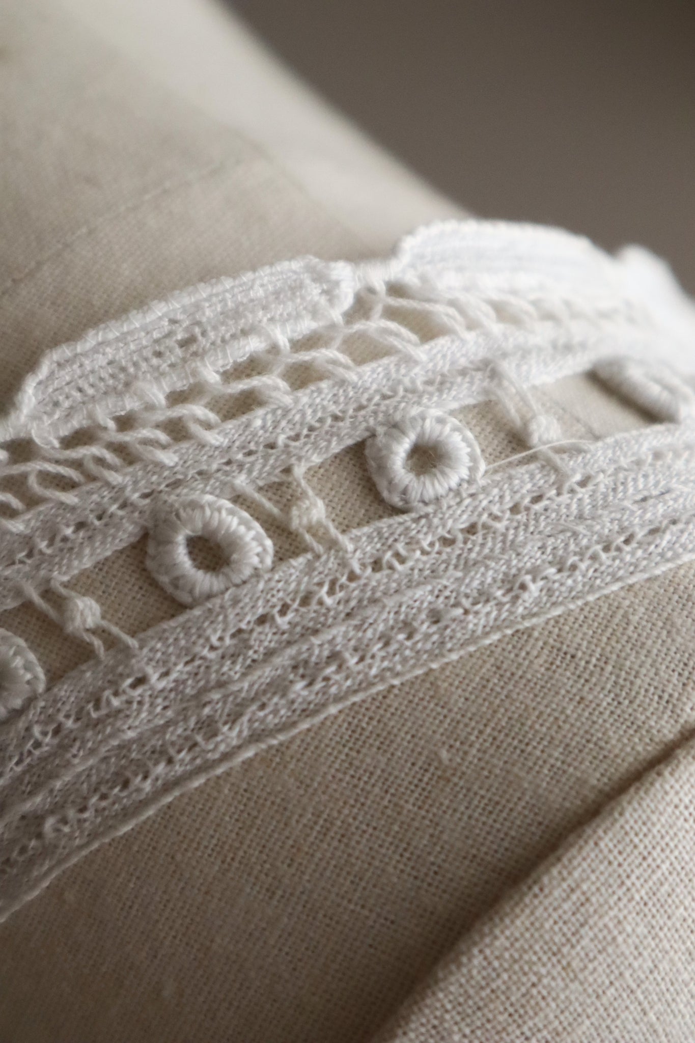 1900s French Batten Lace Corset Cover