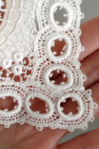 1900s Corded Schiffli Lace Sailor Collar