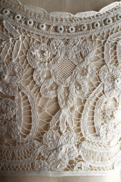 1900s French Batten Lace Corset Cover