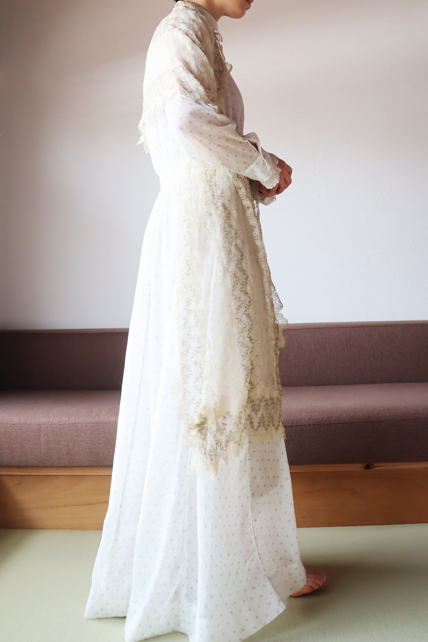 19th Metallic Knit Lace Shawl