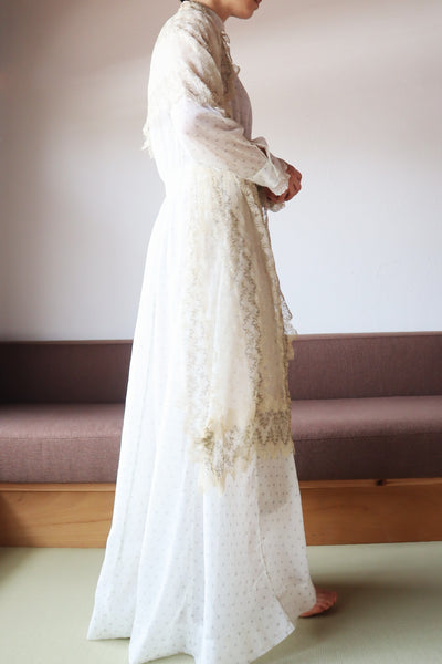 19th Metallic Knit Lace Shawl