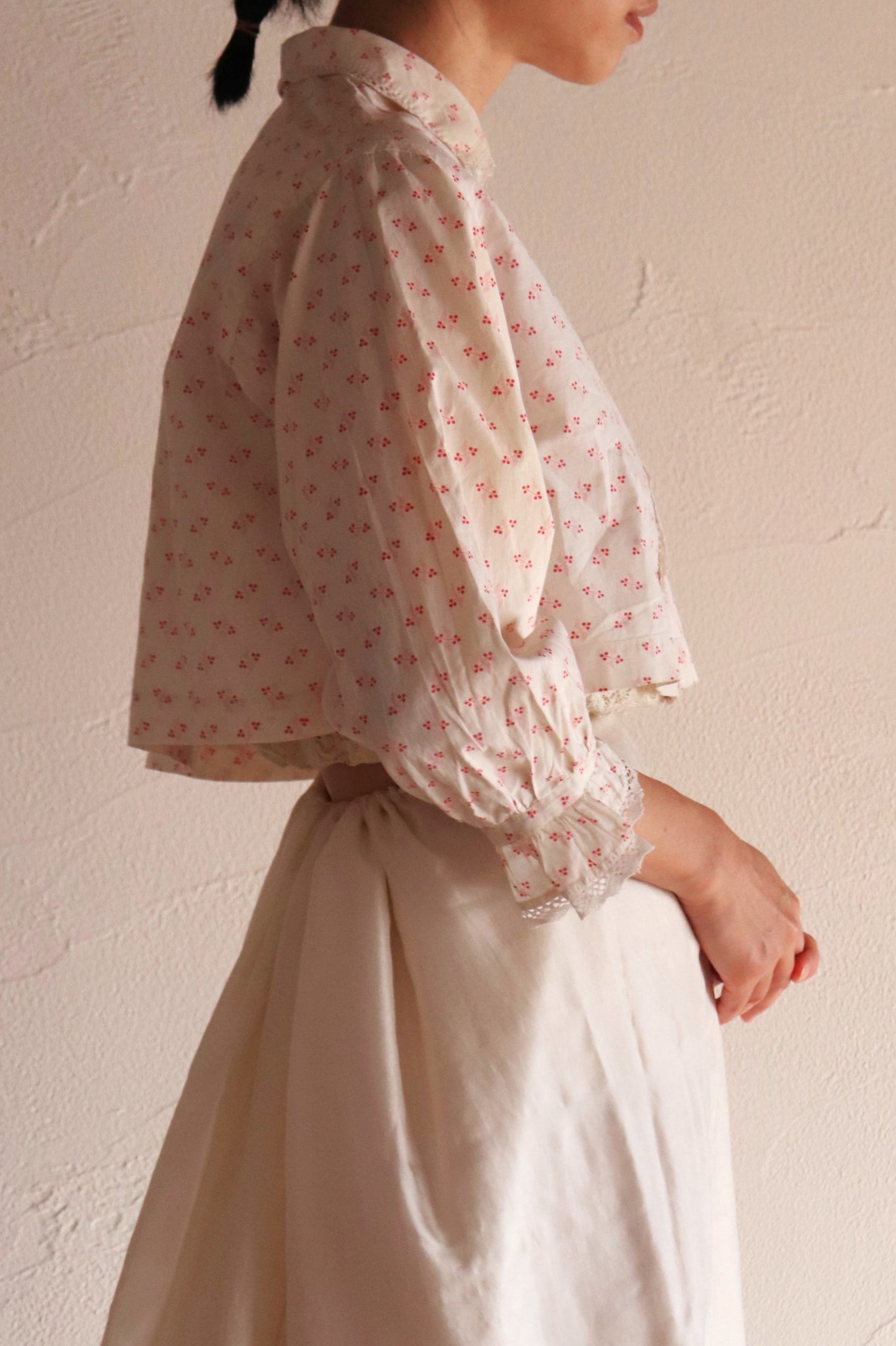 19th Floral Calico Blouse