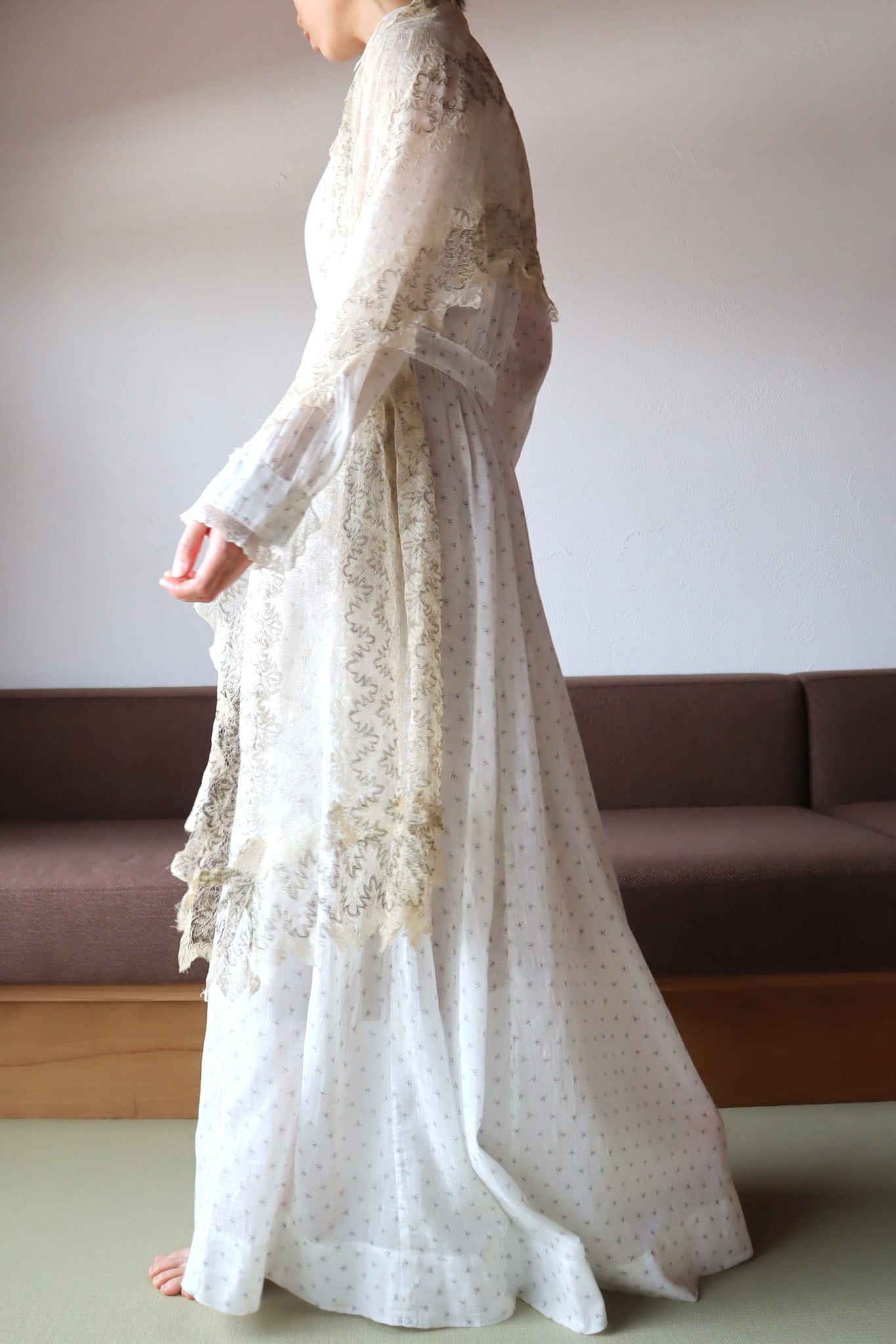19th Metallic Knit Lace Shawl