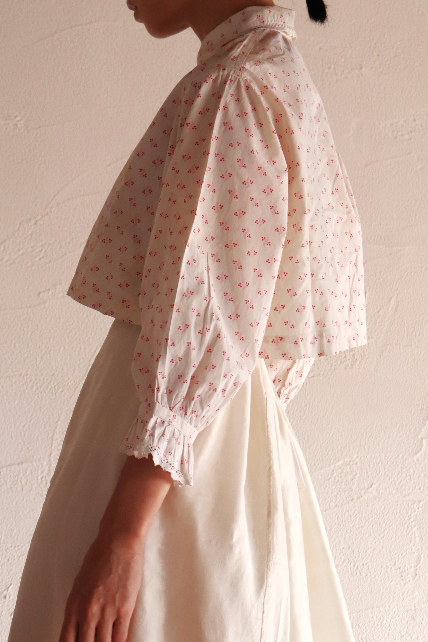 19th Floral Calico Blouse