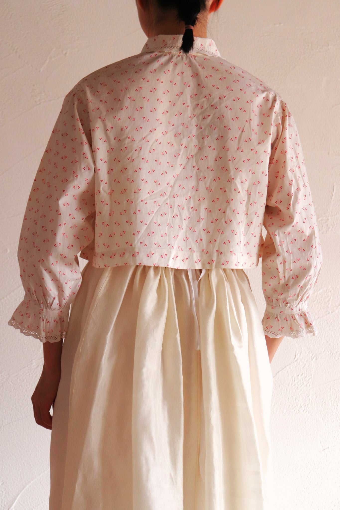 19th Floral Calico Blouse