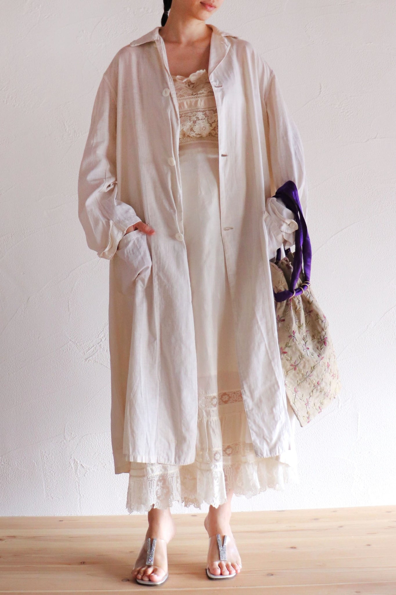 1910s~1920s Linen Duster Coat