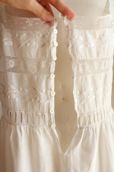 1900s Edwardian Chemise Dress
