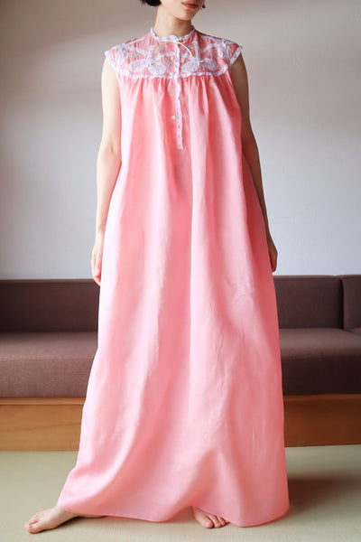 1950s Dead Stock Pink Cotton Nightgown