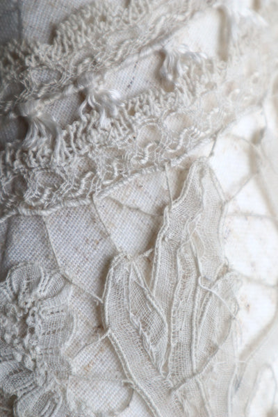 Early 1900s French Edwardian Handmade Needle Lace Collar