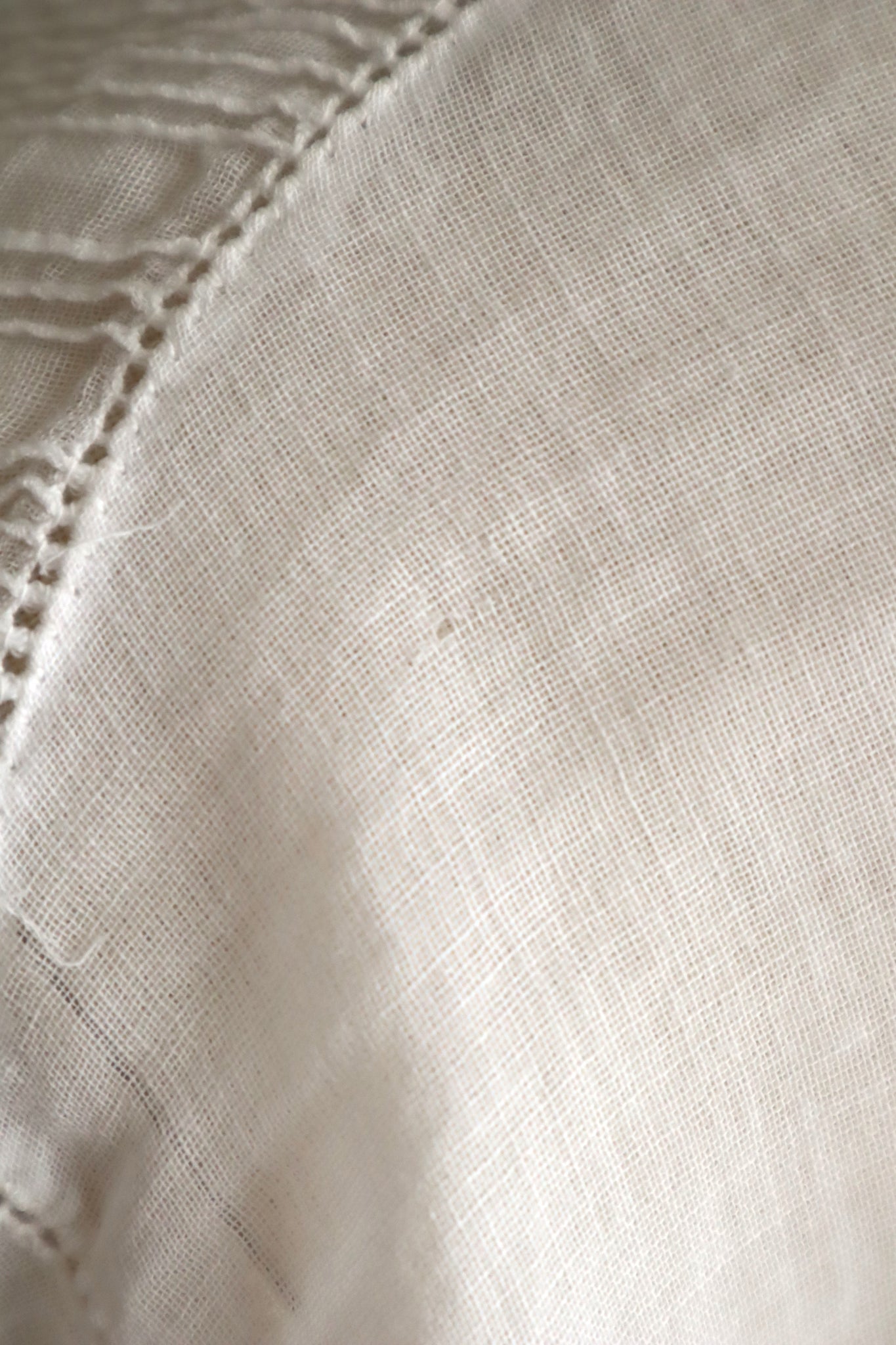 1910s Sheer White Cotton Blouse with Sailor Collar