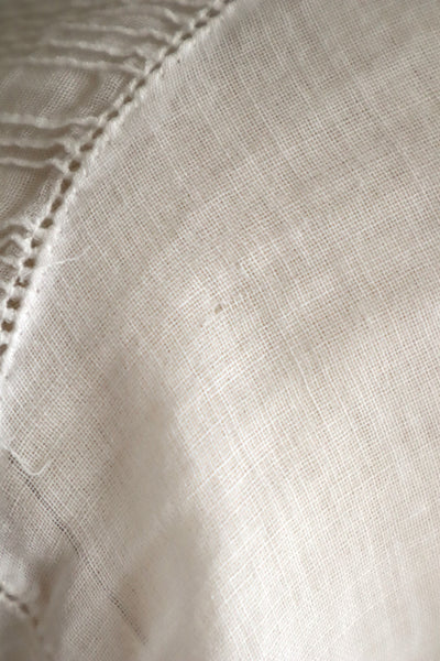 1910s Sheer White Cotton Blouse with Sailor Collar