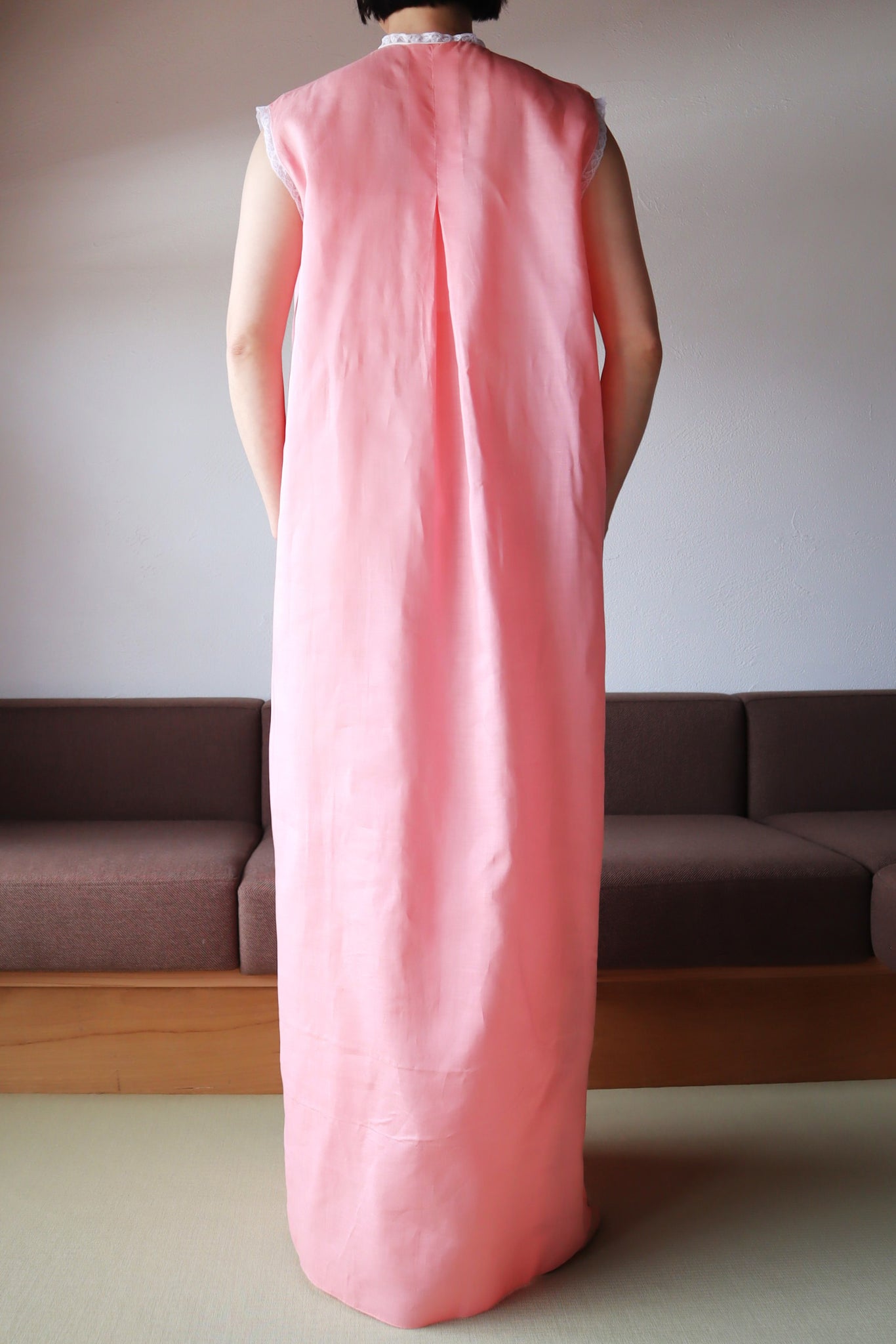 1950s Dead Stock Pink Cotton Nightgown