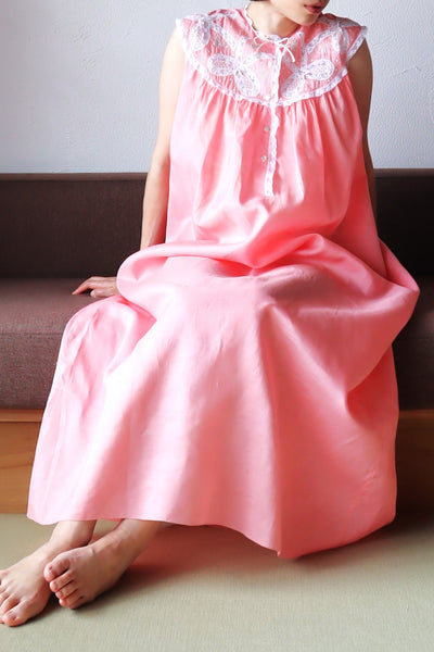 1950s Dead Stock Pink Cotton Nightgown