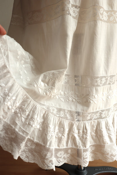 1900s Edwardian Chemise Dress