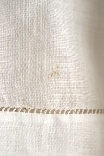 1910s Hand-Sewn White Cotton Drawnwork Sailor Blouse