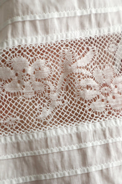 1890s White Cotton Valenciennes Lace Drawers