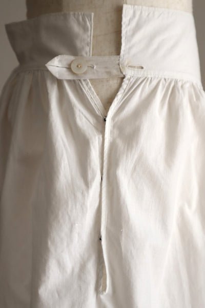 1890s White Cotton Valenciennes Lace Drawers