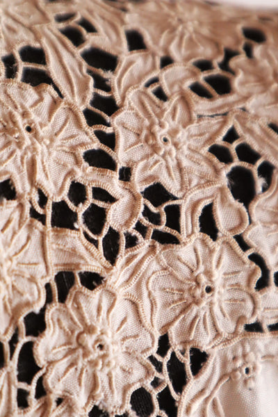 1940s Floral Cutwork Nightgown